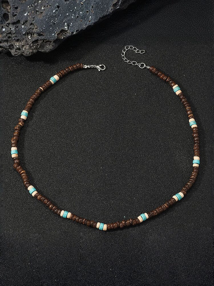 Bohemian Coconut Beaded Necklace - Image 3