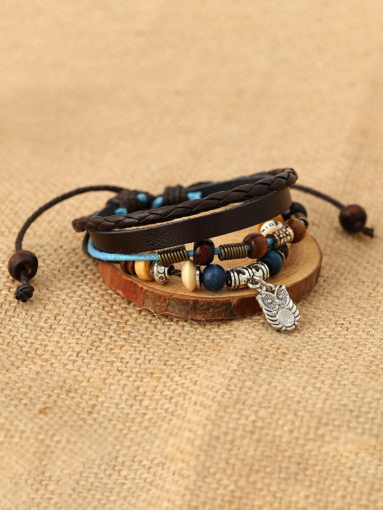 Bohemian Owl Layered Bracelet - Image 5