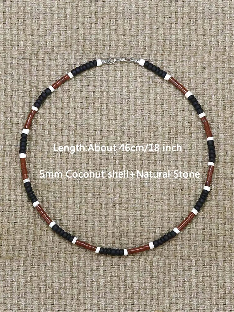 Bohemian Seashell Beaded Necklace - Image 2