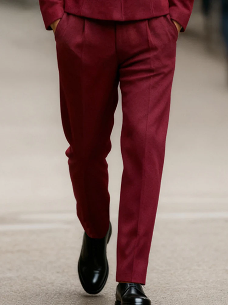 Bow Tie Design Blazer Pants Set - Image 4