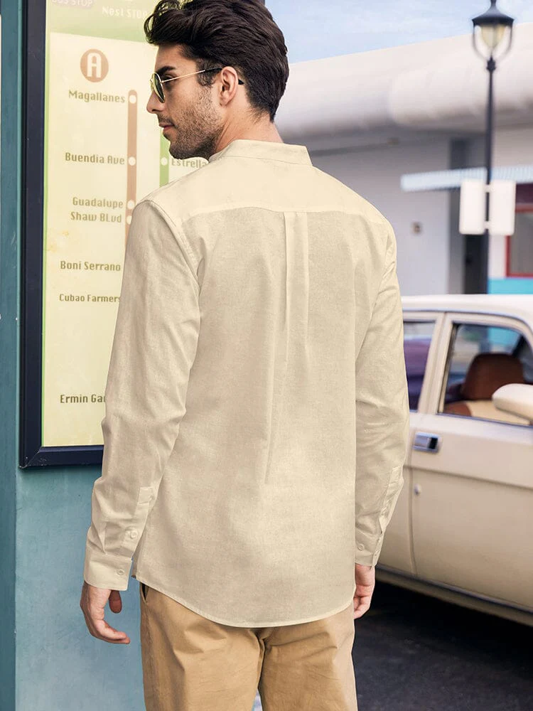 Breathable Button Up Linen Shirt (US Only) - Image 11