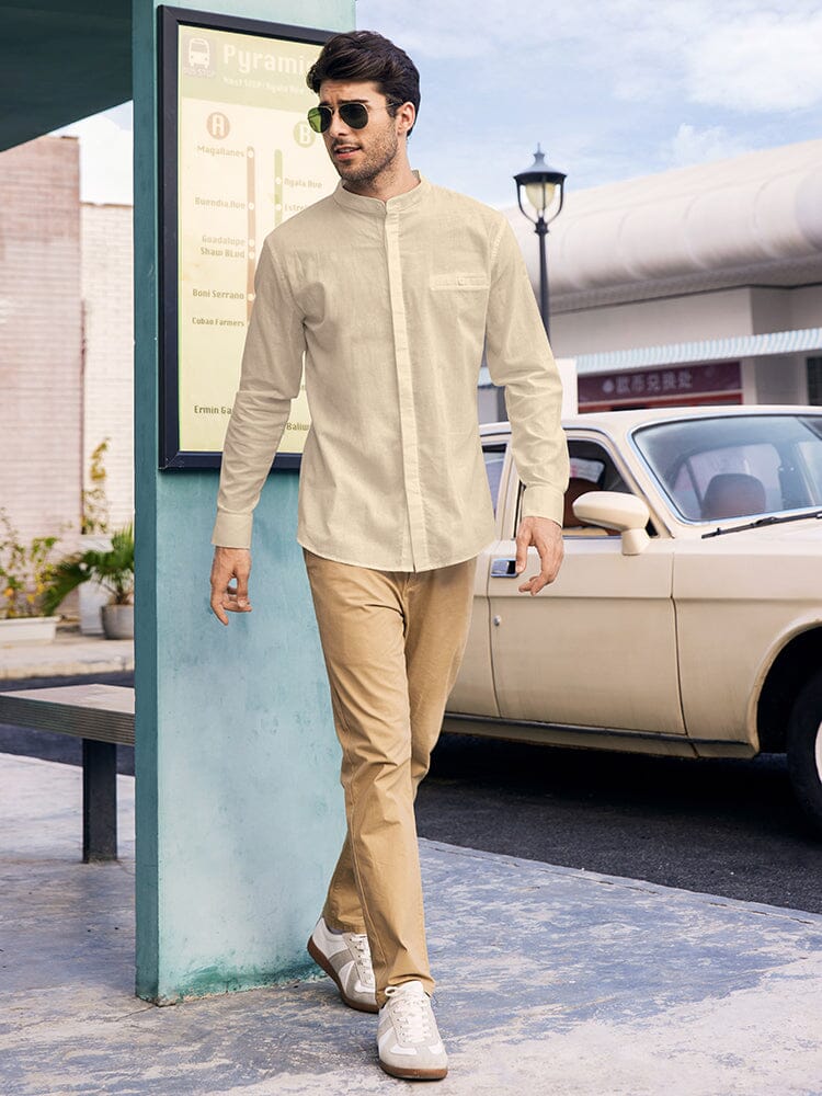 Breathable Button Up Linen Shirt (US Only) - Image 12