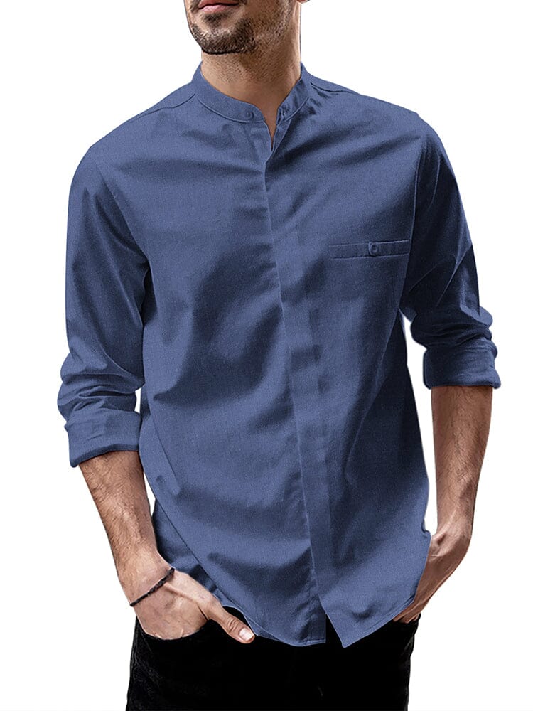 Breathable Button Up Linen Shirt (US Only) - Image 8