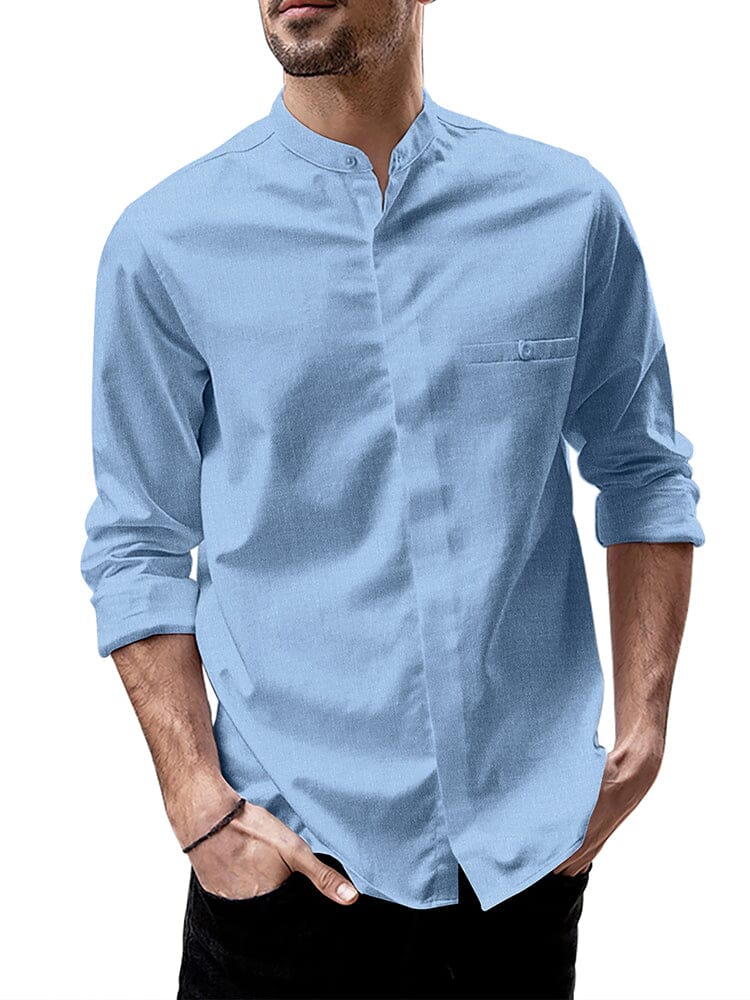 Breathable Button Up Linen Shirt (US Only) - Image 9