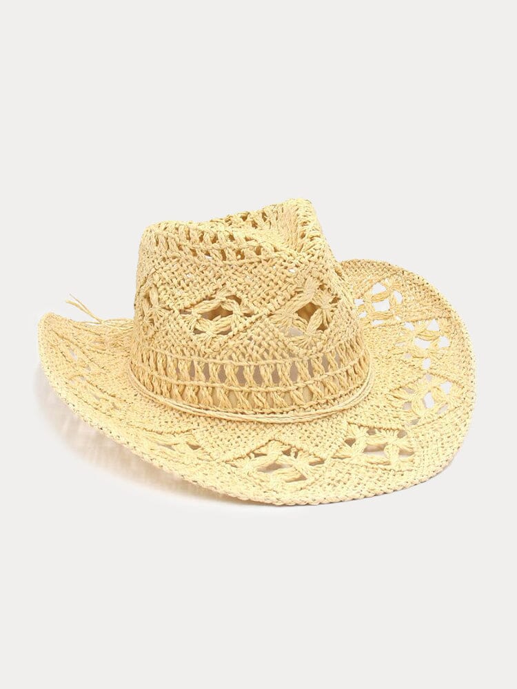 Breathable Hollow Woven Straw Hat - Image 5
