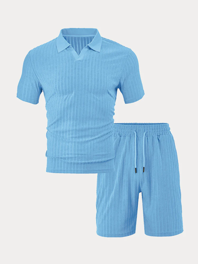 Breathable Vertical Stripe Matching Set - Image 6