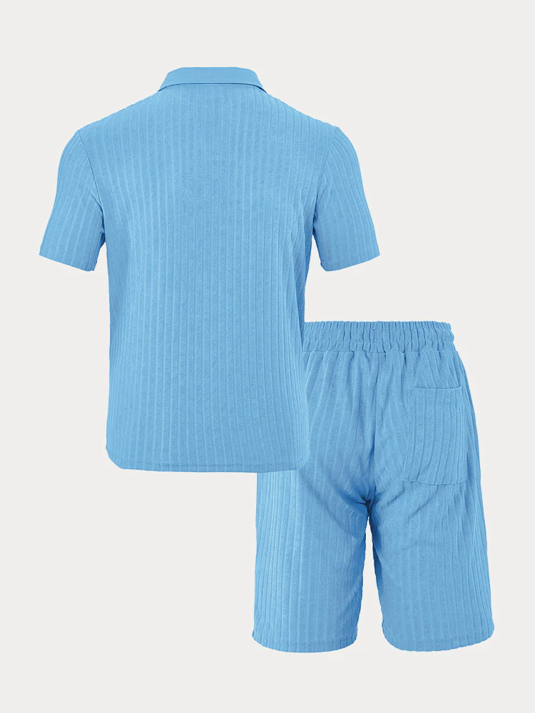 Breathable Vertical Stripe Matching Set - Image 8