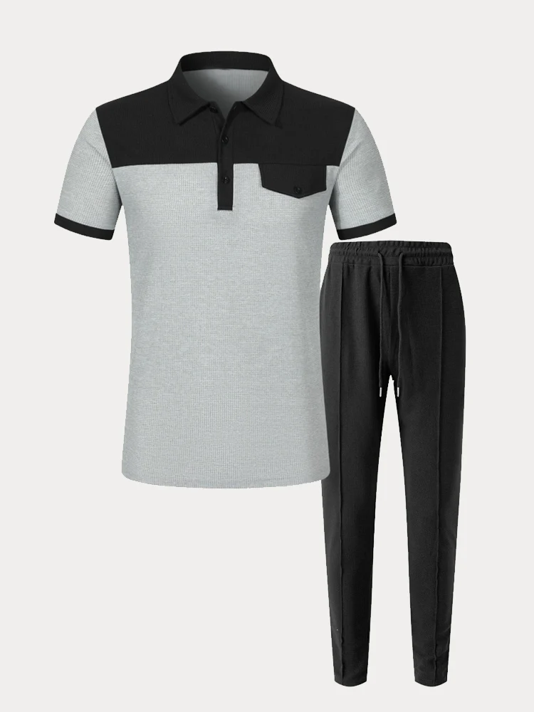 Breathable Waffle Athleisure Set - Image 5