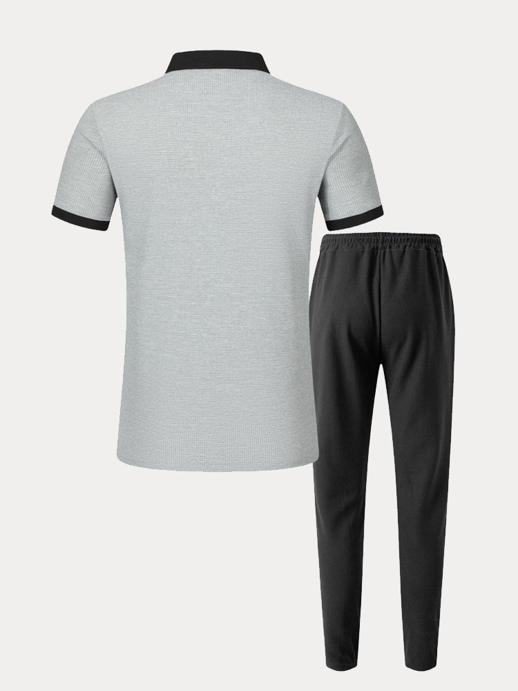Breathable Waffle Athleisure Set - Image 6
