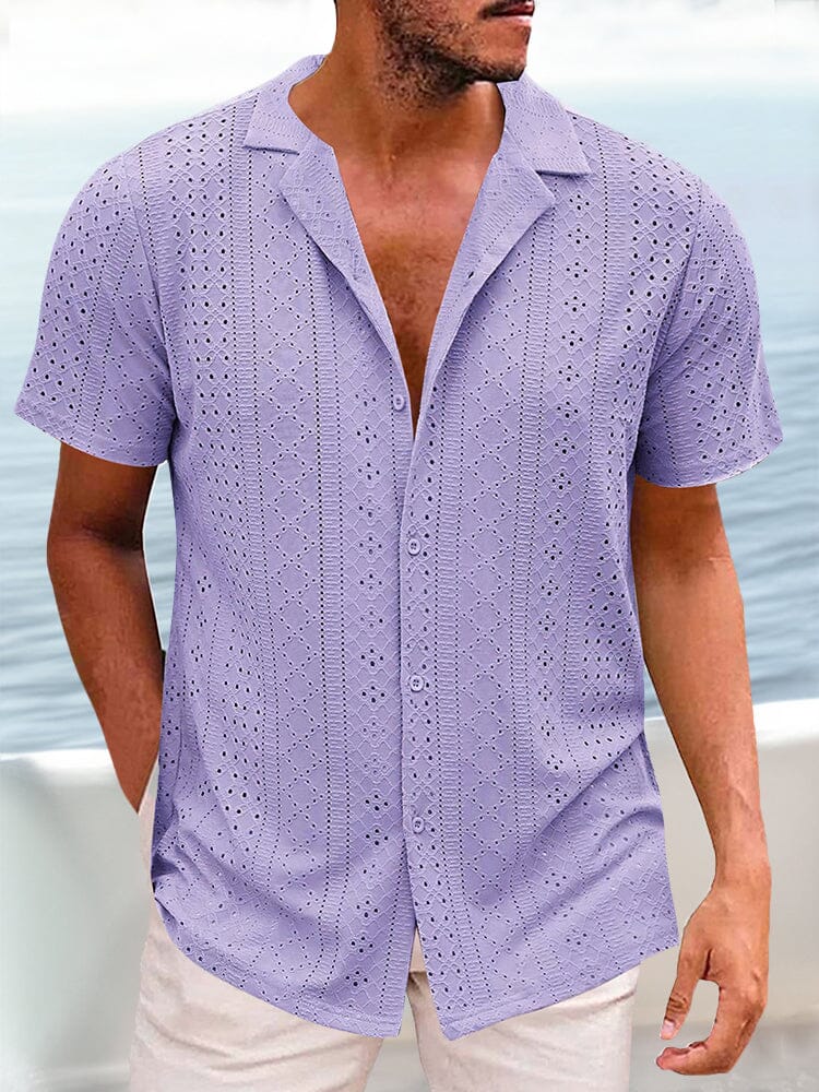 Breezy Eyelet Casual Shirt - Image 4