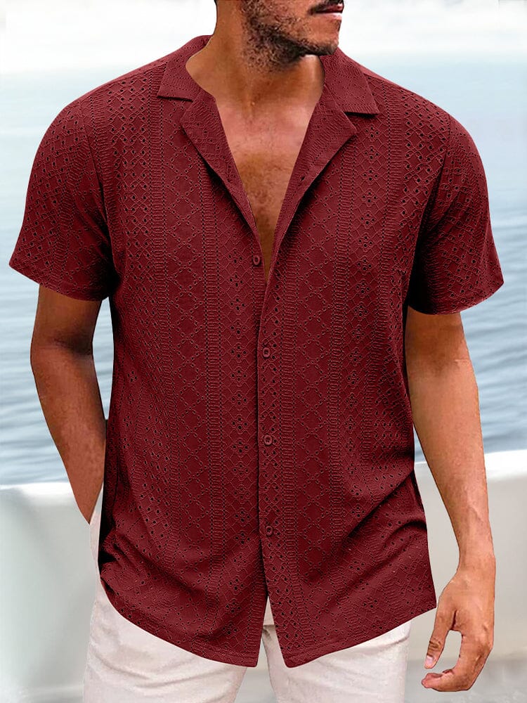Breezy Eyelet Casual Shirt - Image 7