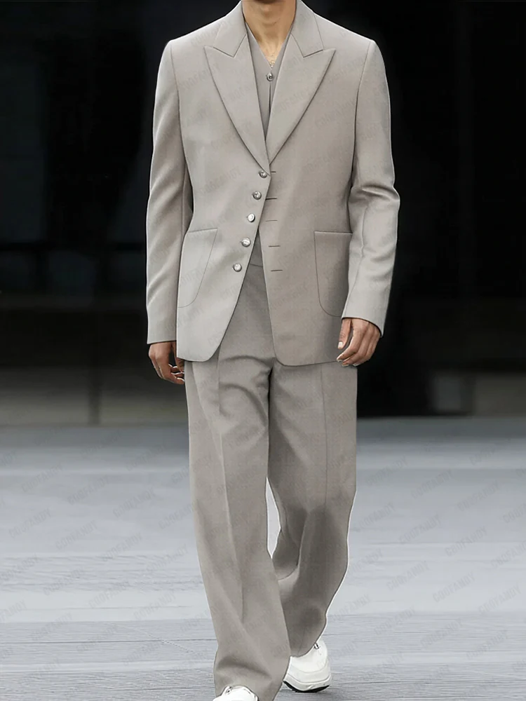 Business Casual Thin Blazer Pants Matching Set