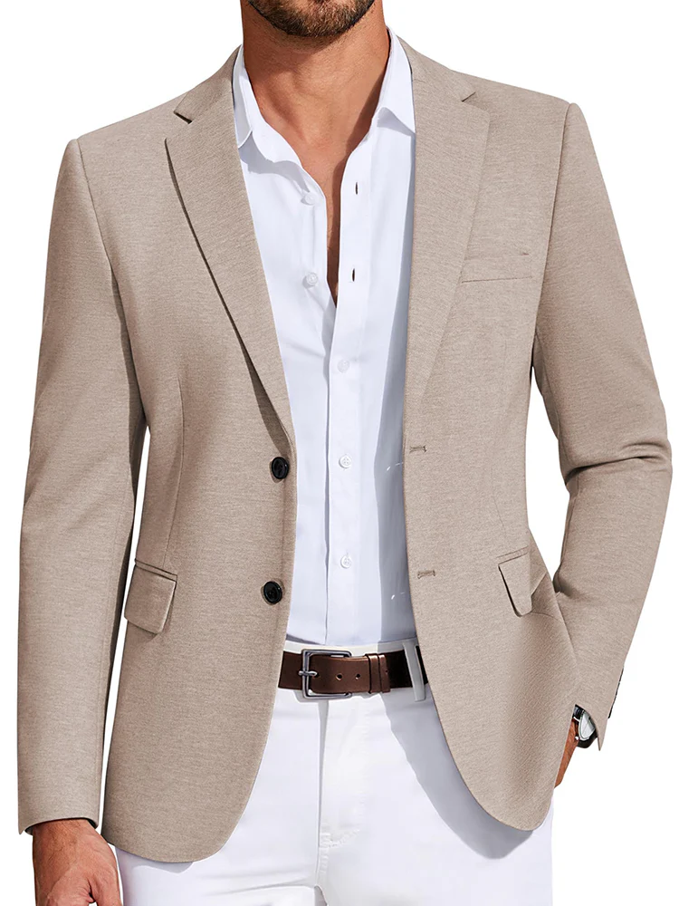 Business Casual Two Buttons Suit Jacket Blazer (US Only) - Image 11