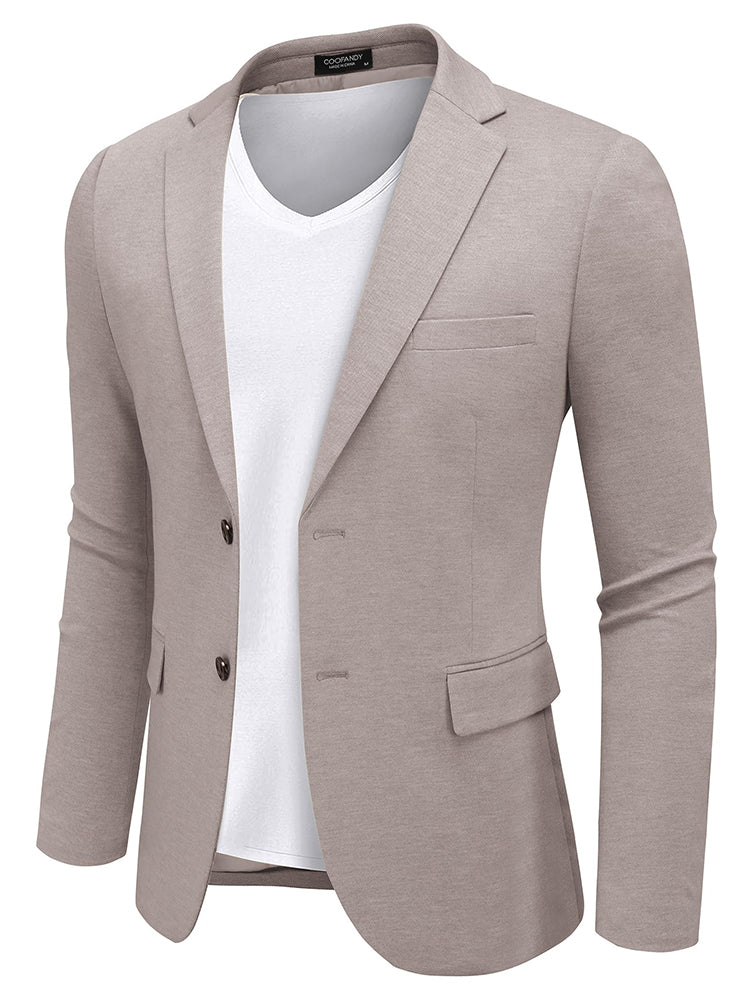Business Casual Two Buttons Suit Jacket Blazer (US Only) - Image 18