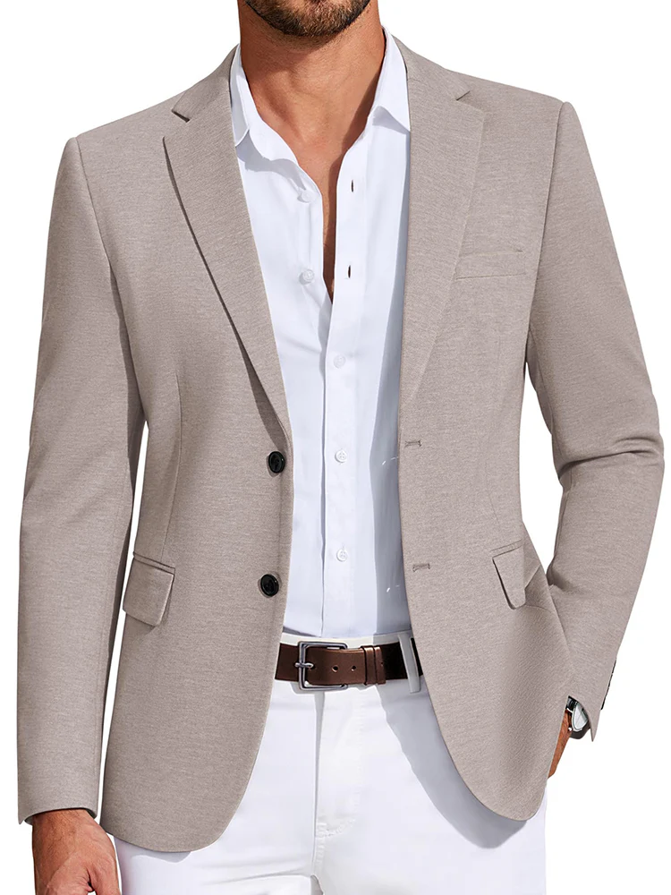 Business Casual Two Buttons Suit Jacket Blazer (US Only) - Image 2