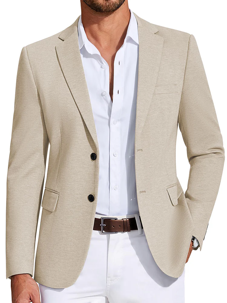 Business Casual Two Buttons Suit Jacket Blazer (US Only) - Image 3