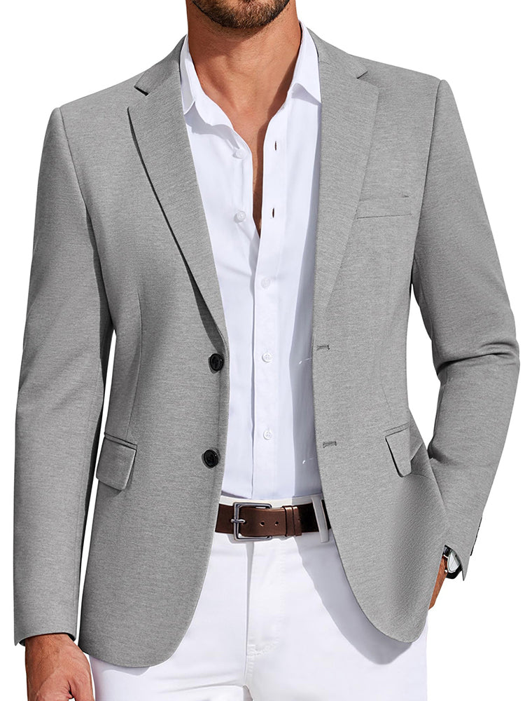 Business Casual Two Buttons Suit Jacket Blazer (US Only) - Image 5