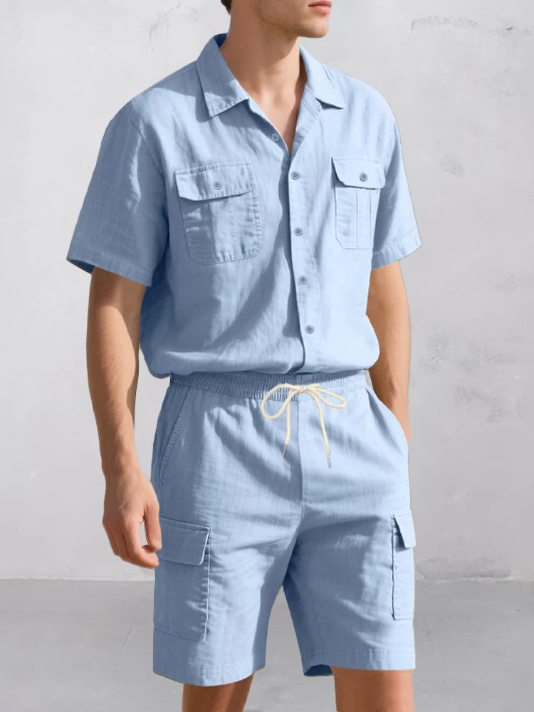 Cargo Style 100% Cotton Casual Set - Image 2