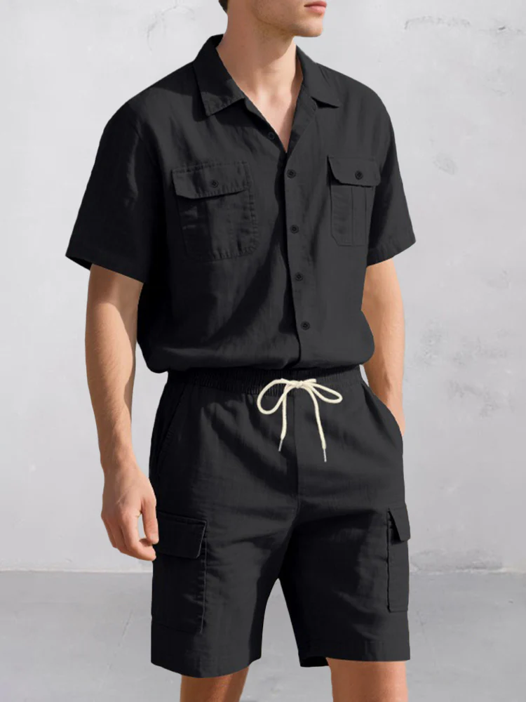 Cargo Style 100% Cotton Casual Set - Image 4