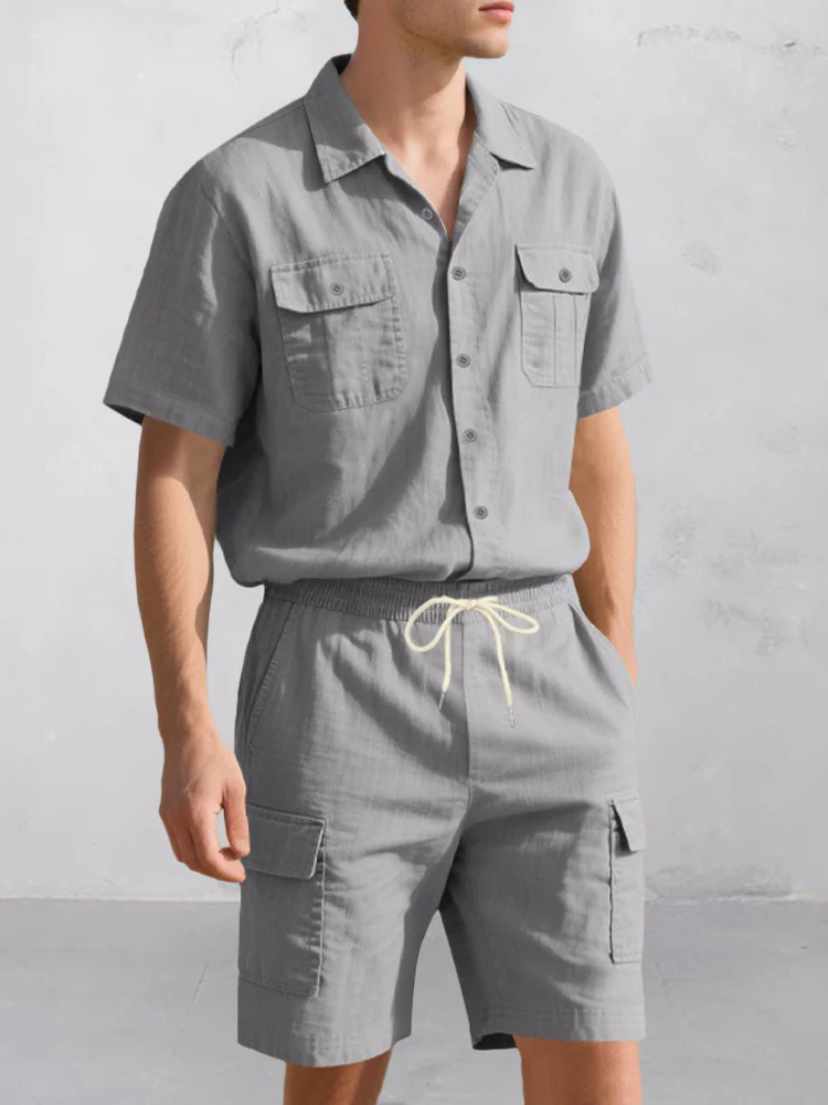 Cargo Style 100% Cotton Casual Set - Image 5