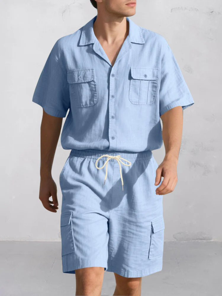 Cargo Style 100% Cotton Casual Set - Image 8
