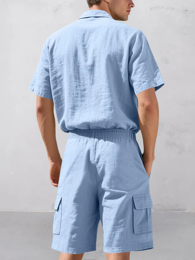 Cargo Style 100% Cotton Casual Set - Image 9