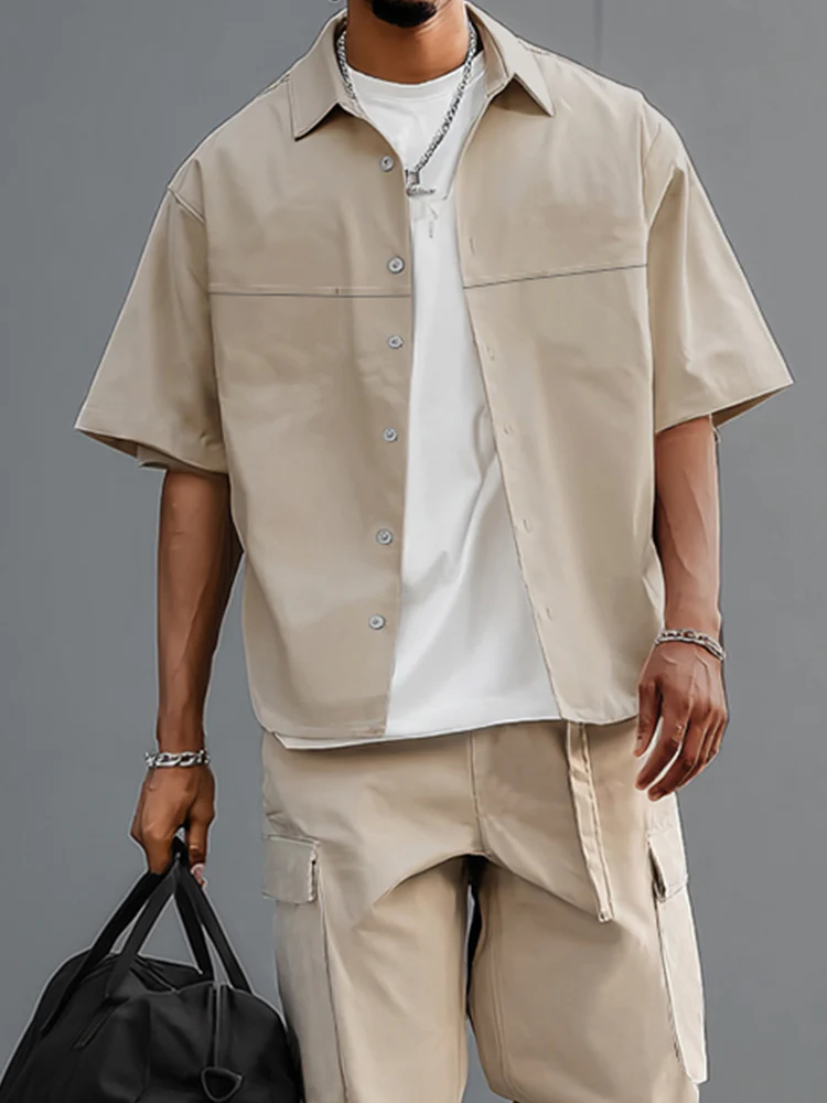 Cargo Style 100% Cotton Shirt Set - Image 3