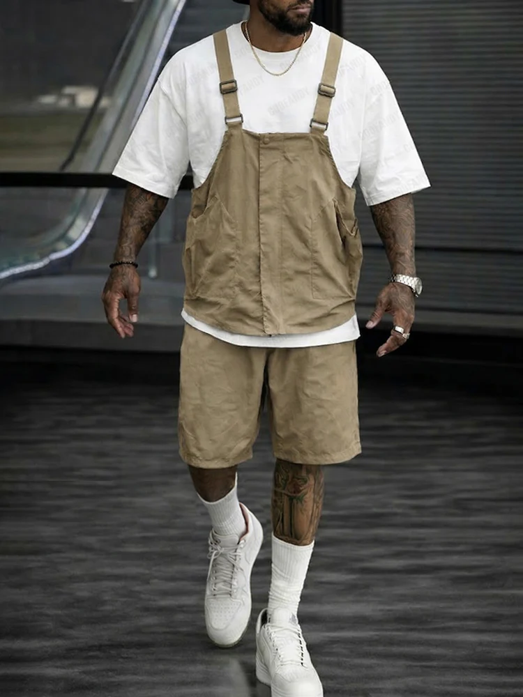 Cargo Style Vest Shorts Set - Image 2