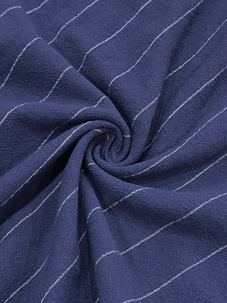 Casual 100% Cotton Stripe Shorts - Image 14