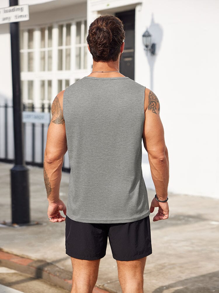 Casual 2 Pack Waffle Tank Tops (US Only) - Image 14