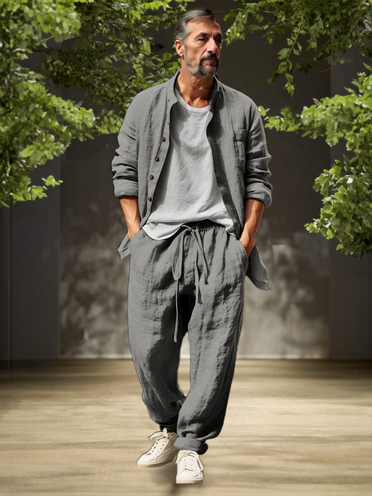 Casual 2-Piece Shirt Set - Image 2