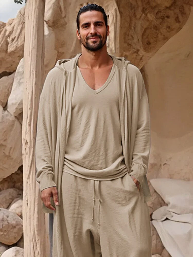 Casual 3-Piece Hooded Set - Image 3