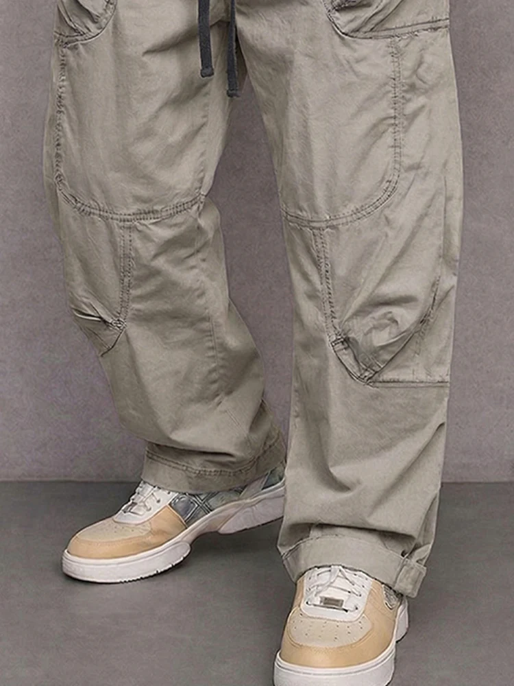 Casual Athletic Straight Leg Cargo Pants - Image 4