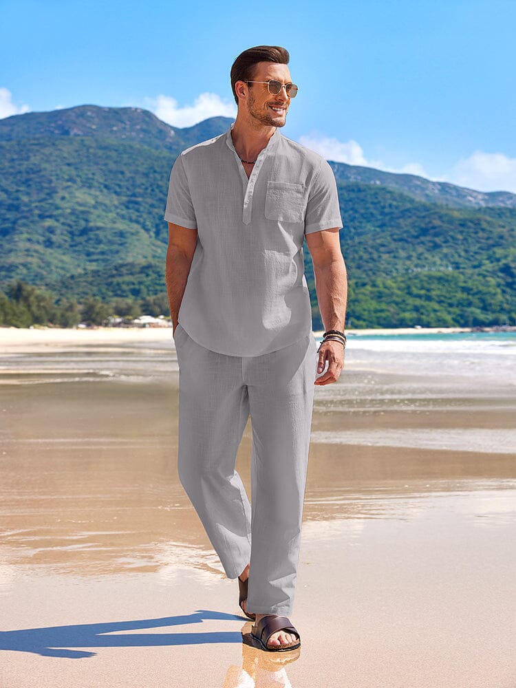 Casual Beach Cotton Linen Set (US Only) - Image 9