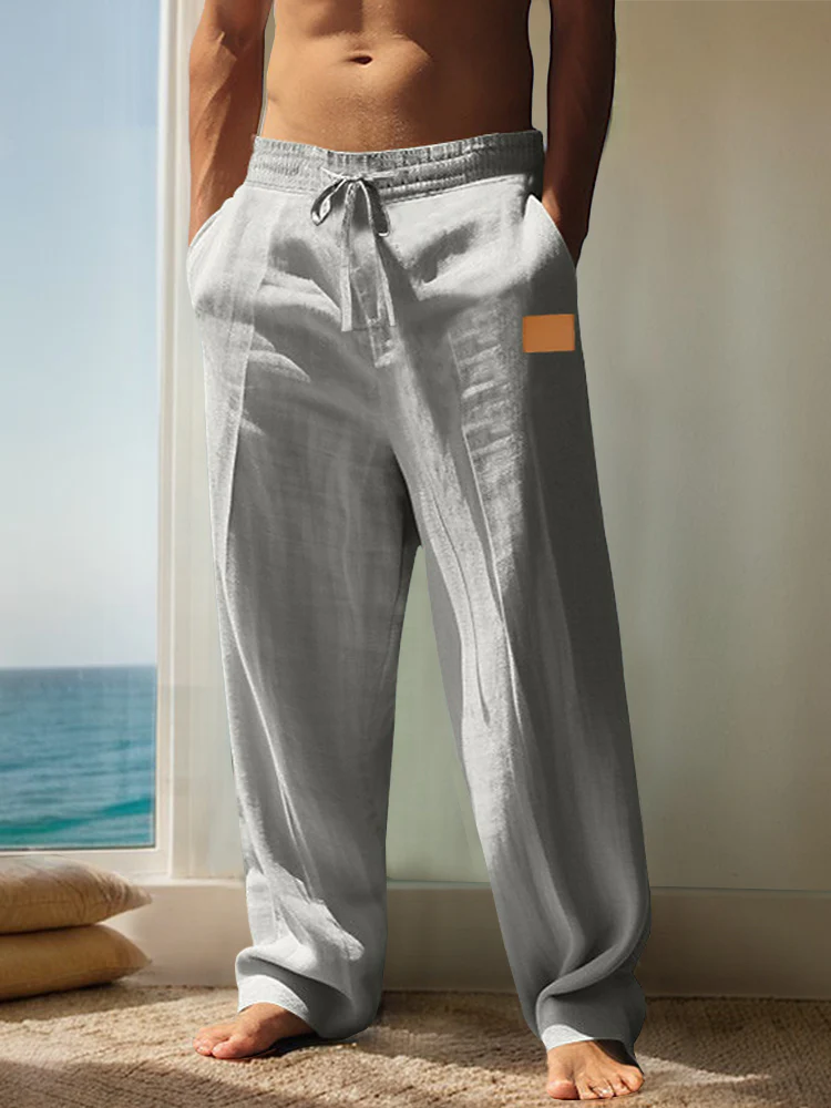 Casual Breathable 100% Cotton Pants - Image 5