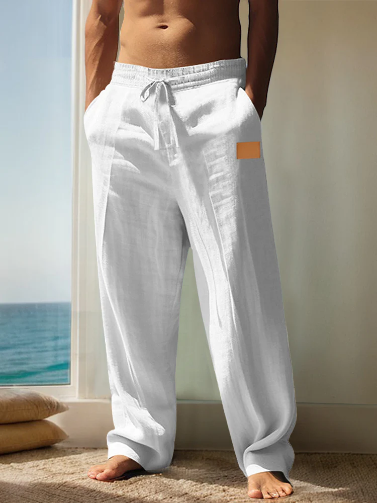 Casual Breathable 100% Cotton Pants - Image 7