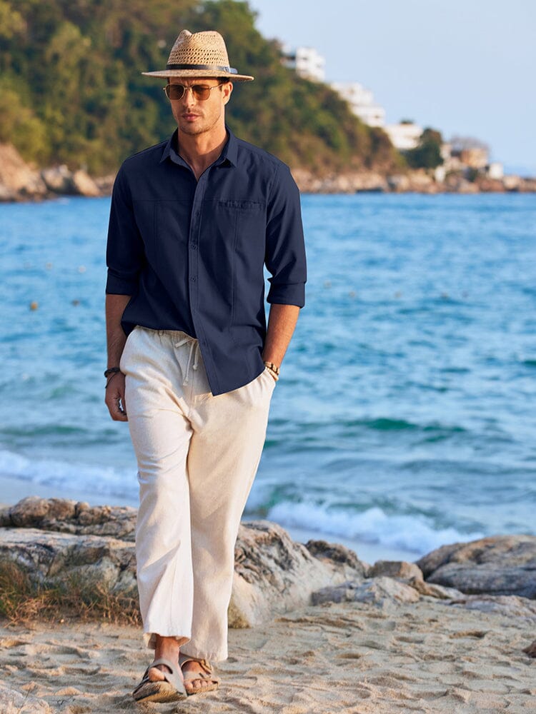 Casual Breathable Linen Shirts (US Only) - Image 11