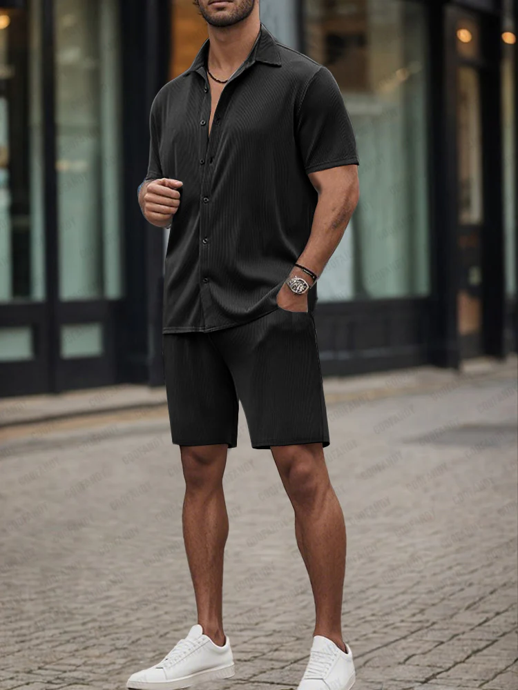 Casual Breathable Silky 2-Piece Set - Image 3