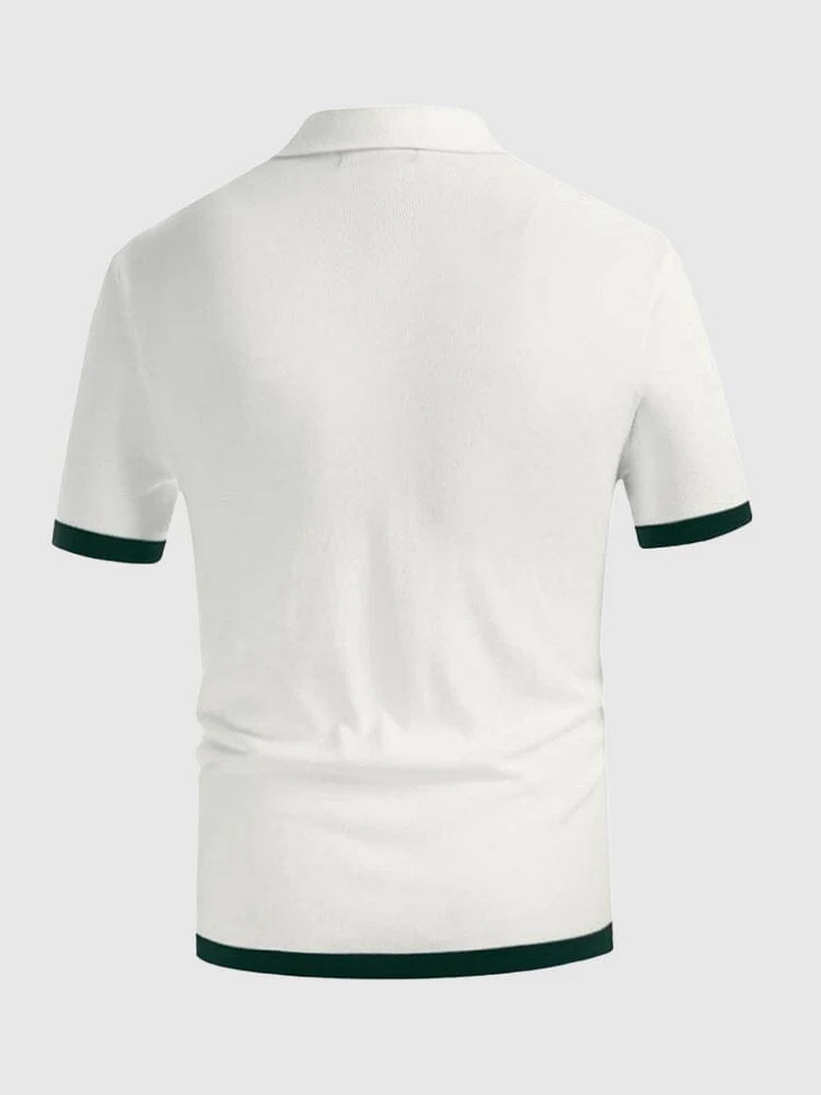 Casual Breathable Stripe Knit Top - Image 5