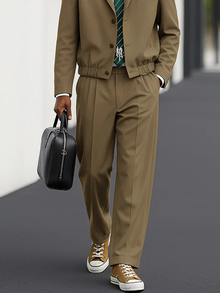 Casual Business Style Jacket Pants Set - Image 4