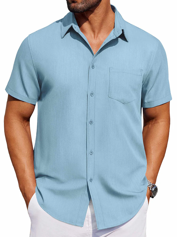 Casual Button Down Denim Shirt (US Only) - Image 12