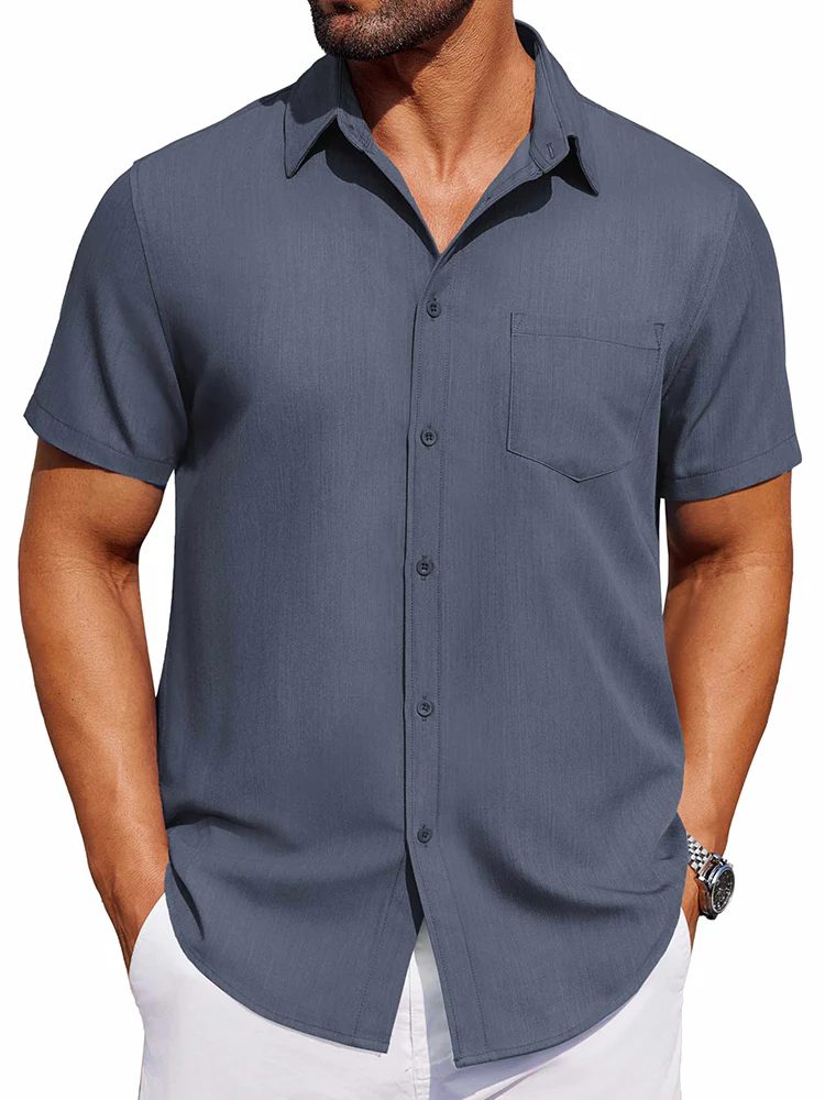 Casual Button Down Denim Shirt (US Only) - Image 3