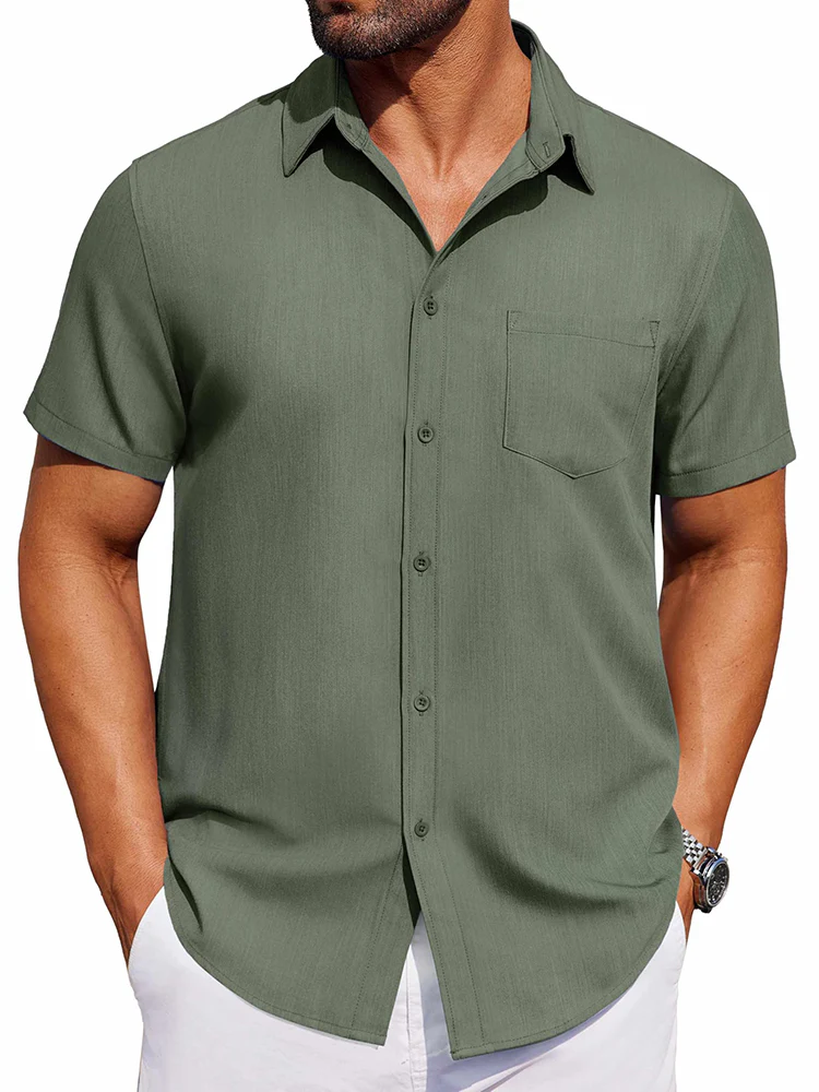 Casual Button Down Denim Shirt (US Only) - Image 9