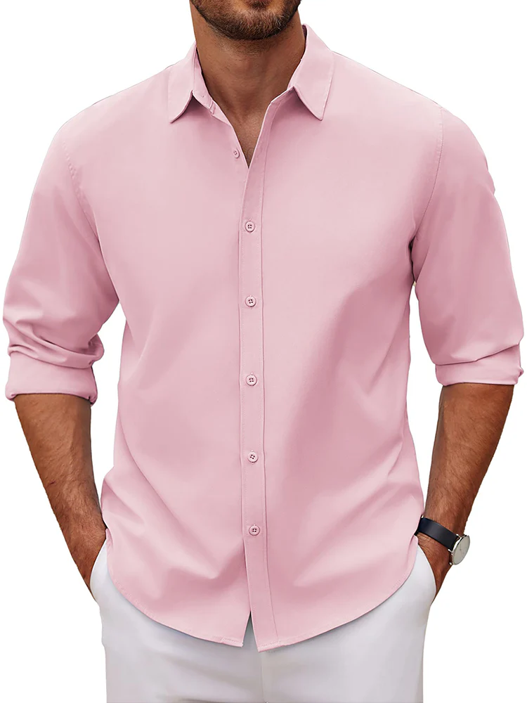 Casual Button Down Dress Shirt - Image 13