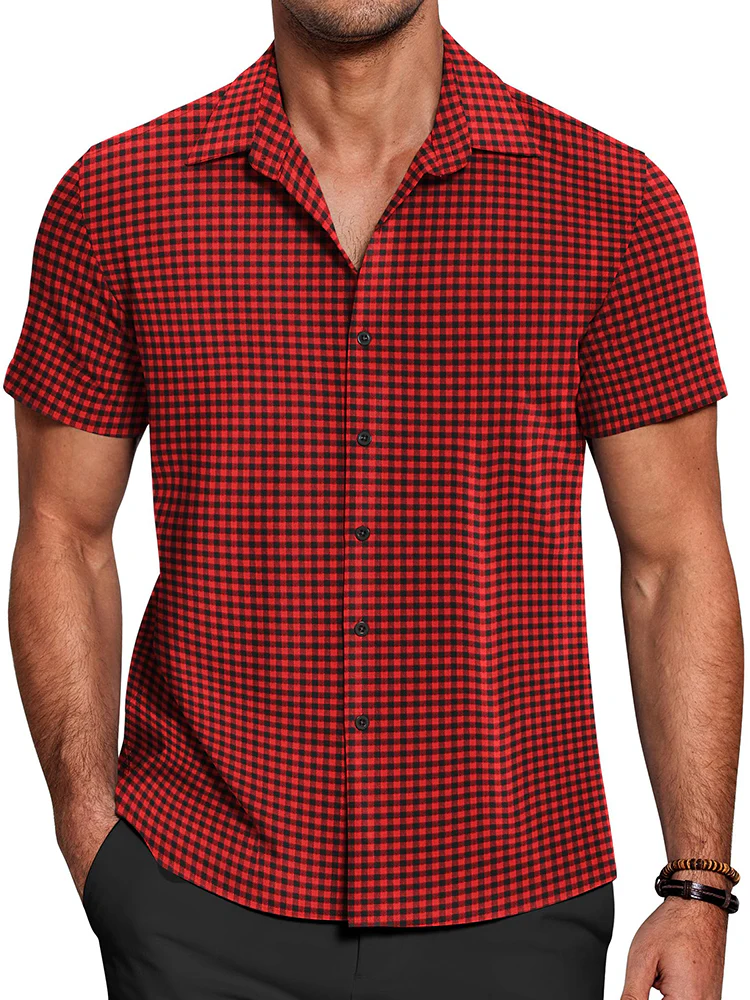 Casual Button Down Plaid Shirt (US Only) - Image 2