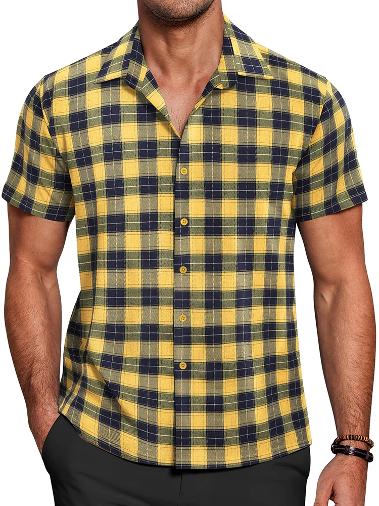 Casual Button Down Plaid Shirt (US Only) - Image 3