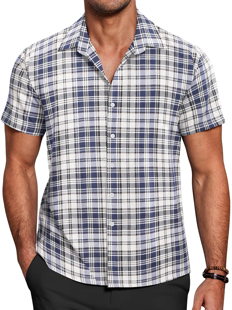 Casual Button Down Plaid Shirt (US Only) - Image 5