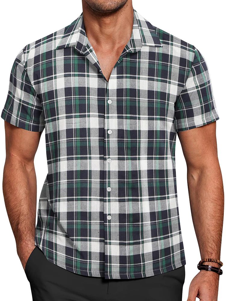 Casual Button Down Plaid Shirt (US Only) - Image 8