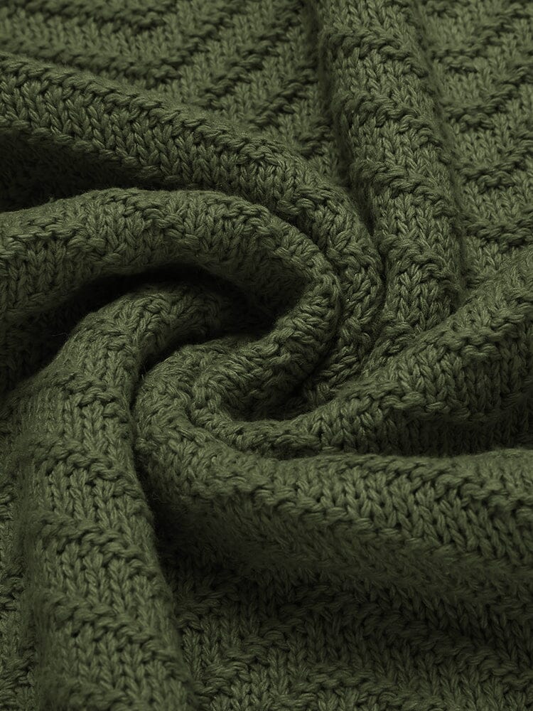 Casual Cable Knit Henley Sweater (US Only) - Image 10