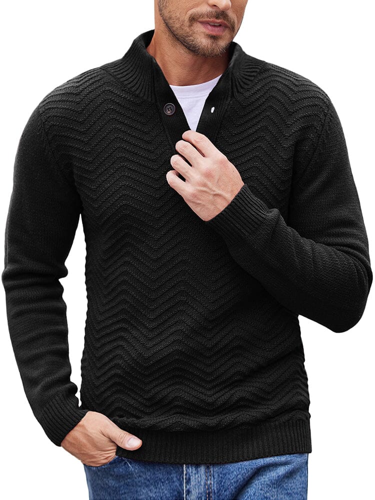Casual Cable Knit Henley Sweater (US Only) - Image 4